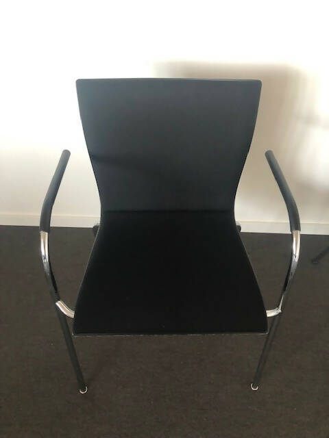 Konferenz-Stuhl | Gepolstert | Schwarz